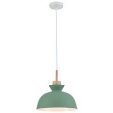 Bara Aluminium Metal & Wood Pendant Light