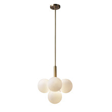 Dawson Grape Frosted 5 Light Chandelier