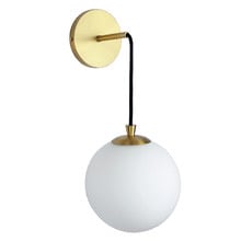Plora Aluminium & Frosted Glass Armed Wall Sconce