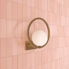 Kiran Brass Circular Wall Sconce