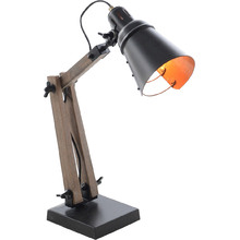 44cm Homan Natural Wooden Color Small Table Lamp