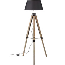 Brandie Ki Timber Adjustable Tripod Floor Lamp