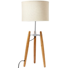 Madison Bamboo Linen Tripod Table Lamp