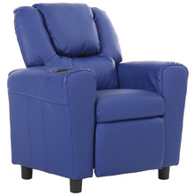 Kids&rsquo; William Faux Leather Recliner Chair