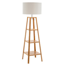Marcie Rubberwood Floor Lamp