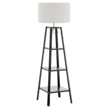 Marcie Rubberwood Floor Lamp
