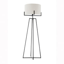 Ardeena Matte Black Square-Edged Metal Floor Lamp