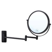 Matte Black Round Shaving Mirror