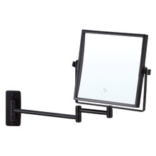 Ablaze Matte Black Square Shaving Mirror