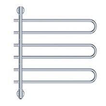 Thermorail 600mm Swivel Round Heated Towel Rail