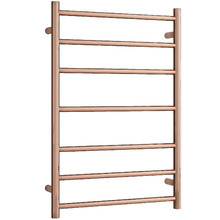 Rose Gold 7 Bar Heated Stainless Steel Towel Rail