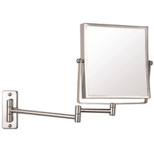 Ablaze Chrome Wall Mounted Shaving Mirror
