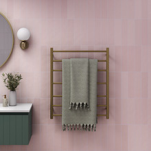 Thermorail 600 x 800mm Brushed Gold Heated Towel Rail