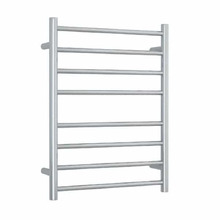 Thermorail Straight Round 8 Bar heated Towel Rail