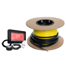 Thermowire Underfloor Heating Cable with Black Dual Thermostat