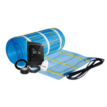 Thermonet 150W/m&sup2; Self Adhesive Under Tile Heating with Black Thermostat