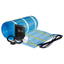 Thermonet 200W/m&sup2; In Screed Self Adhesive Underfloor Heating with Black Thermostat