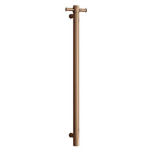 Thermorail 900mm Vertical Heated Towel Rail with Hook