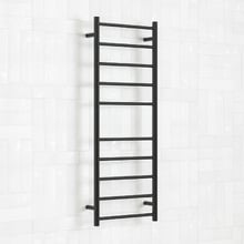 Thermorail 450 x 1200mm Matte Black Stainless Steel Heated Towel Rail