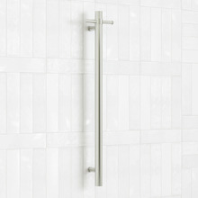 Thermorail 900mm Vertical Heated Towel Rail with Hook
