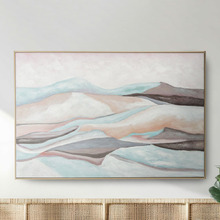 Mountain Landscape Framed Canvas Wall Art