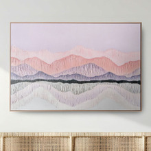 Pink Landscape Framed Canvas Wall Art