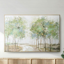 Forest Path Framed Canvas Wall Art
