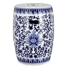 Oriental Flower Decorator Stool