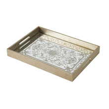 Floral Mirrored Tray