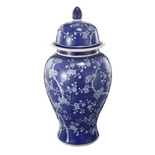 Blue Cherry Blossom Ginger Jar