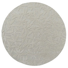 Grey Cleavers Hand-Tufted Round Rug