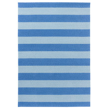 Blue Lille Hand-Hooked Indoor/Outdoor Rug