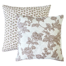 Summer Rose Linen & Cotton Cushion