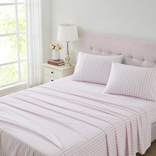 Stripe Brampton Flannelette Sheet Set