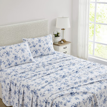China Rose Flannelette Sheet Set