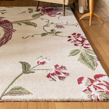 Cranberry & Grape Summer Palace Hand-Tufted Wool-Blend Rug