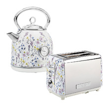 2 Piece Wild Meadow 1.7L Dome Kettle & 2 Slice Toaster Set
