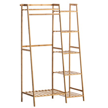 80cm Guerrero 7 Shelf Bamboo Clothing Rack