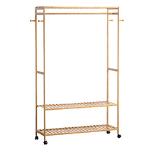 Light Timber Guerrero 3 Shelf Bamboo Clothing Rack