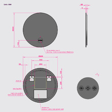 Zeke Round LED Bathroom Mirror