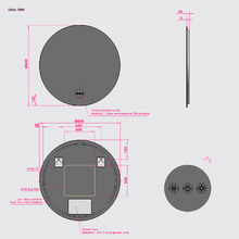 Zeke Round LED Bathroom Mirror