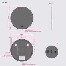 Zeke Round LED Bathroom Mirror
