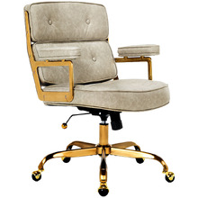 Aman Mid Back Faux Leather Executive Office Chair