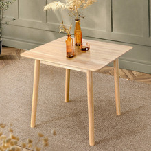 Amyra Square Rubberwood Dining Table