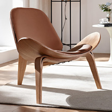 Tan Marley Faux Leather Accent Chair