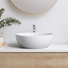 Cove 320mm Gloss White Ceramic Above Counter Basin