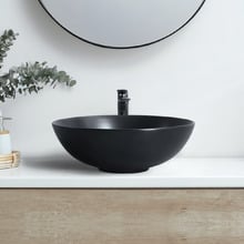 Cove 400mm Round Matte Ceramic Above Counter Basin
