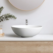 Cove 400mm Round Matte Ceramic Above Counter Basin