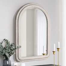 Aric Arched Boucle Wall Mirror