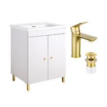 Yuli 600mm Gold Accent Vanity Package